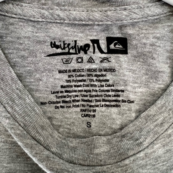 Quicksilver / Sm / T-Shirt / Gray / New Without Tags - Picture 3 of 3